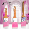 Venetian Tools - Pink Neon ferdén vágott, rövid nyelű ecset